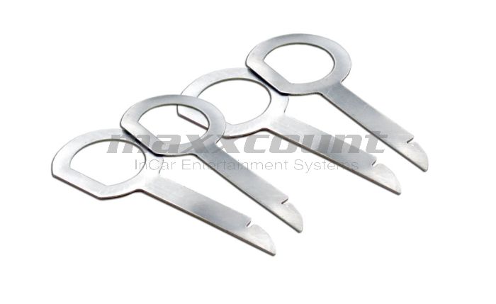 Radio Removal Keys (4pcs) for Audi, Seat , Skoda & VW Navi (w)