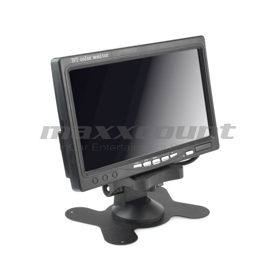 17,8cm (7 Zoll) Monitor für 12V, mit Standfuss & Einbauhalterung, 2x Video-In & Fernbedienung