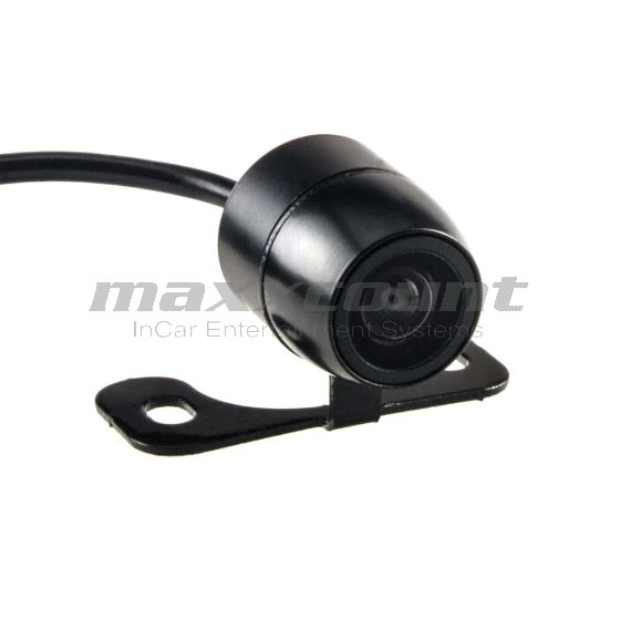 Mini Einbau/Aufbau Front- und Rückfahrkamera mit 18mm Einbauöffnung mit Distanzlinien und Spiegelfunktion