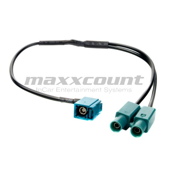 FAKRA Y-Adapter, Z-Kupplung auf Doppel-Stecker Z