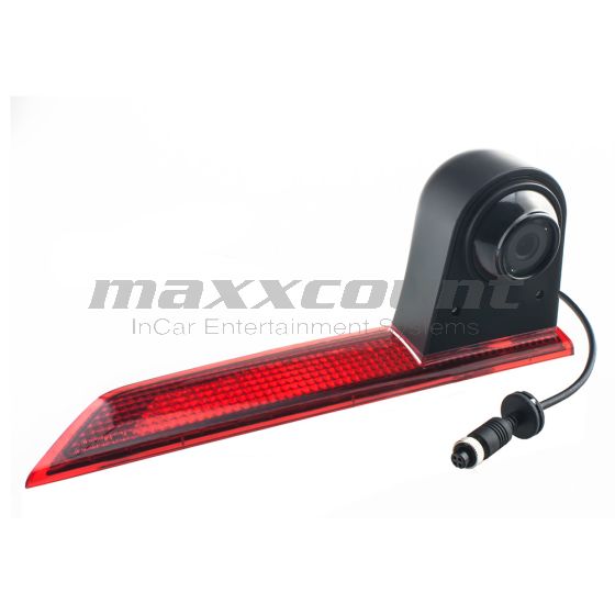 Rückfahrkamera in 3. Bremsleuchte LED (links) inkl. 15m Kabel für Ford Transit Custom (ab 05/2016) mit Flügeltüren
