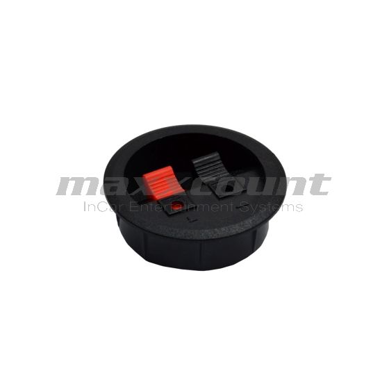 Spring clip speaker terminal (terminal for subwoofer enclosure)