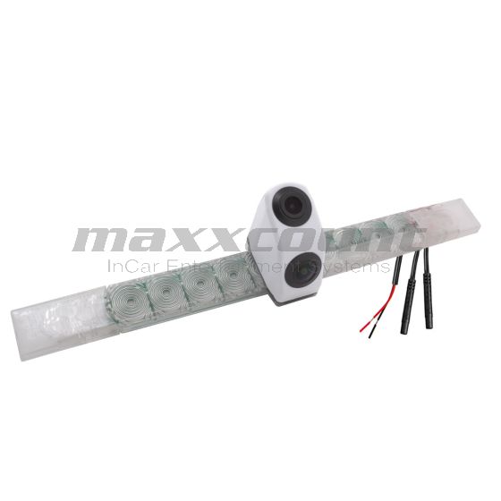 maxxcount Dual Rückfahrkamera 5V in 3. Bremsleuchte WEISS für Sunlight, Carado oder Etrusco als Ersatz für Hella 2DA 343 106-201