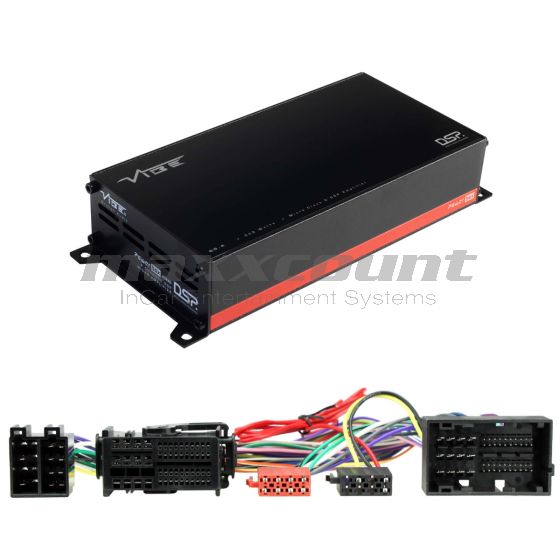 VIBE POWERBOX65.4-8MDSP-FIAT1 4-Kanal 260W Mikro Verstärker Class D mit 8-Kanal DSP für Alfa Romeo, Citroen, Dodge, Fiat, Jeep, Opel, Peugeot