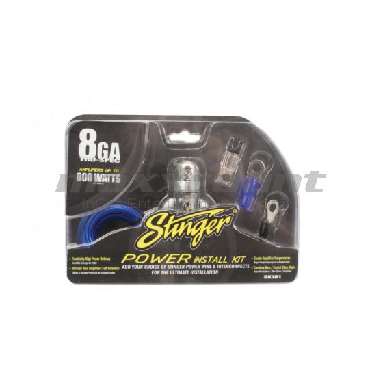 Stinger SK181 Install kit OFC 1000 series 800 Watt / 70A / 8 Gauge (10mm²)