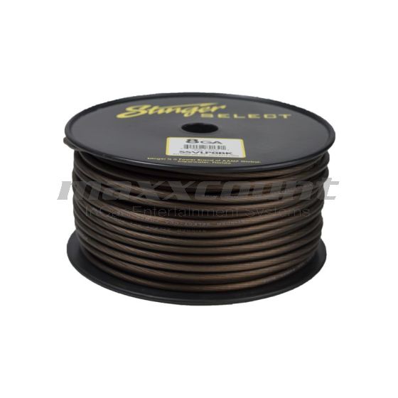 Stinger SELECT SSVLP8BK 8GA (10mm²) Matte Black Power Wire 1m, CCA