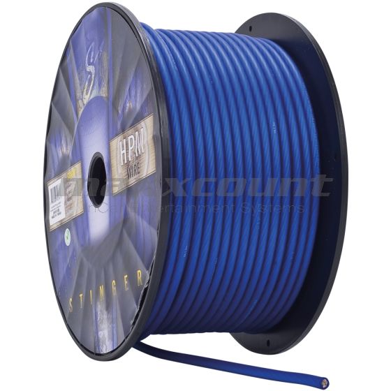 Stinger SHW18B Rolle 76,2m (250 ft) Stromkabel, 8GA (10mm²), blau | 3,28€/m