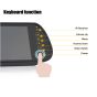 Rückspiegel + integriertem 17,8cm (7 Zoll) Monitor mit 2x AV-Eingänge für Rückfahrkamera, DVD, TV etc.