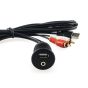 USB & 3.5mm AUX Flush Mount Socket / Extension (incl. Surface Mount) especially for devices with RCA