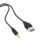 USB & 3.5mm AUX Flush Mount Socket / Extension (square version)