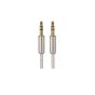 iSimple ISMJ73WH 3.5mm jack-jack adapter cable (pcs.), 1m, white 