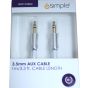 iSimple ISMJ73WH 3.5mm jack-jack adapter cable (pcs.), 1m, white 