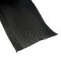 Braided hose 64mm braided with strip fasteners, 25m roll, black 