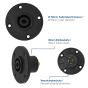 PA Panel jack for housing 4-pole version Ø 50mm Installation depth: 30mm