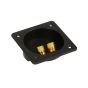 SP2 terminal connector, square, 70mm installation opening (terminal for subwoofer enclosure)