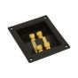 SP4 dual connector, 75x95mm installation opening (terminal for subwoofer enclosure)