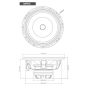 Diamond Audio MP84 20cm / 8 inch Coax Speaker 200W 4 Ohm Full Range