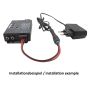 maxxcount Car2Home Netzteil-Set 12V/1A zur Nutzung von Car Audio Adaptern zu Hause (zb. Hi-Lo Adapter, Bluetooth-Dongle, Entstörfilter etc)