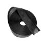 Braided hose 13mm braided with strip fasteners, 25m roll, black 