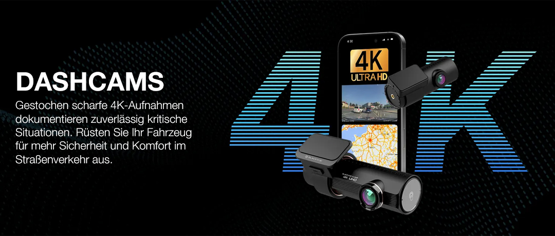 mehr Sicherheit auf der Straße mit unseren Dashcams von Premium Marken-Herstellern