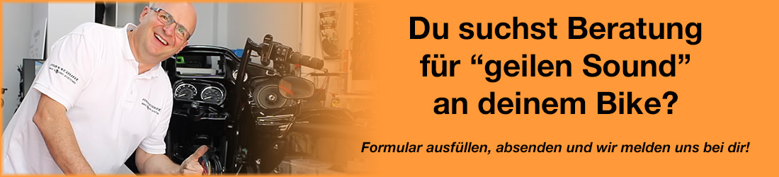 Robert hilft dir, fülle das Bike Sound Formular aus und wir melden uns bei dir!